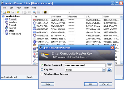 KeePass Password Safe screenshot (resized)