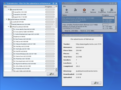 Transmission voor GTK+