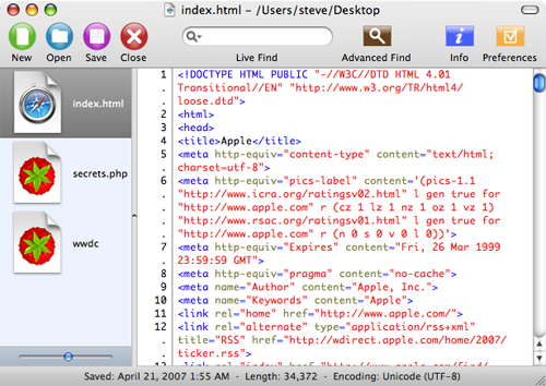 Smultron screenshot