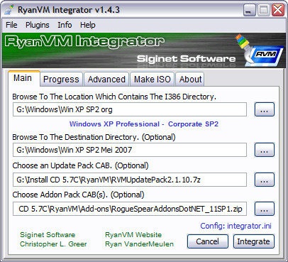 RyanVM's Post-SP2 Update Pack 2.1.10 screenshot