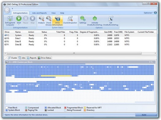 O&O Defrag 10 screenshot (resized)