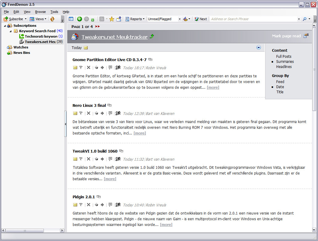 FeedDemon 2.5.0.10 screenshot