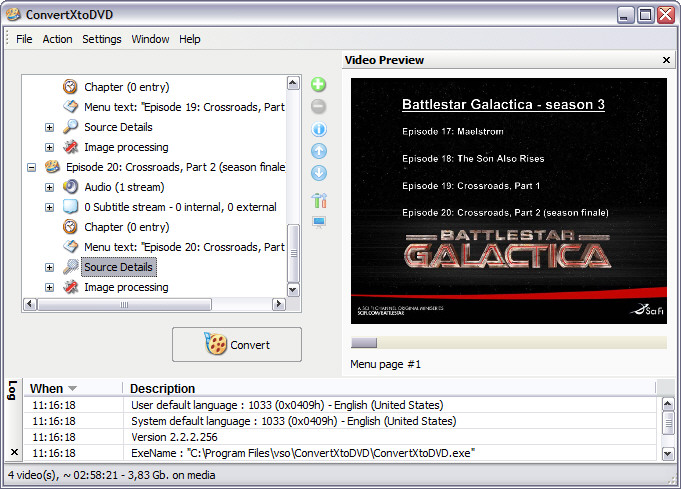 ConvertXtoDVD 2.2.2.256 screenshot