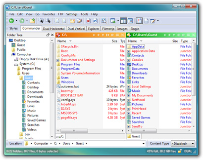 Directory Opus 9 screenshot (410 pix)