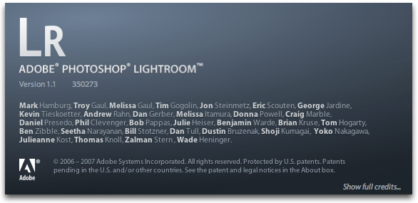 Adobe Photoshop Lightroom 1.1 - splash (groot)
