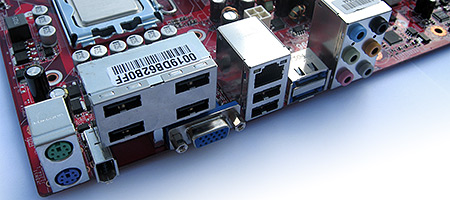 MSI G33M FI-moederbord close-up