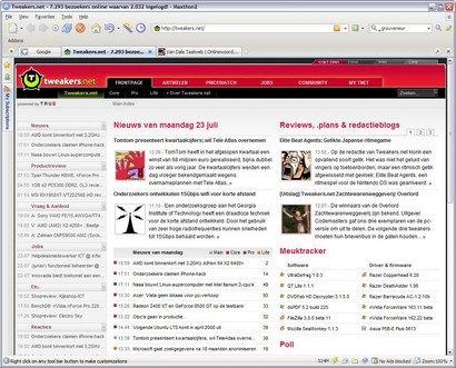 Maxthon 2.0 screenshot (410 pix)