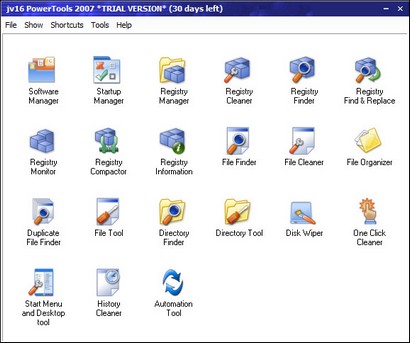jv16 PowerTools 2007 1.7.0.403 screenshot (410 pix)