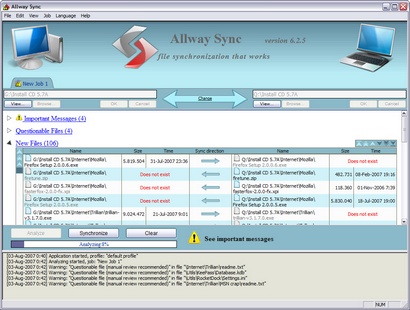 Allway Sync 6.2.5 screenshot (410 pix)