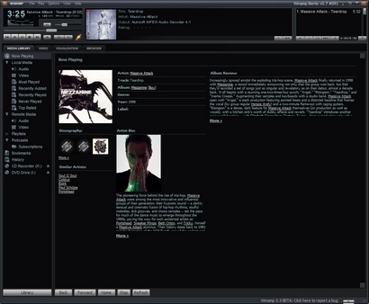 Winamp 5.5 - Bento SingleUI Skin (410 pix)