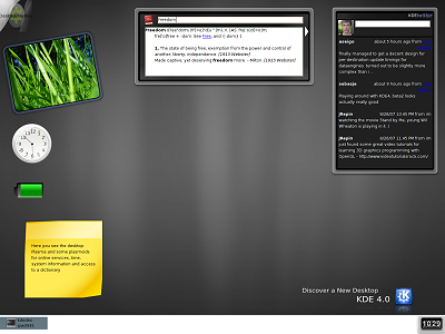 KDE 4.0 beta 2 - desktop (400px)