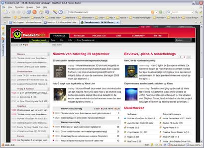 Maxthon 2.0.4 build 5707 screenshot (410 pix)