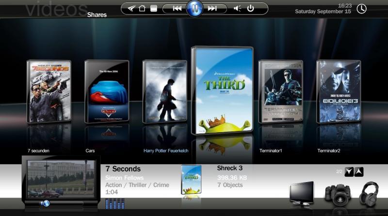 MediaPortal met Xface Skin