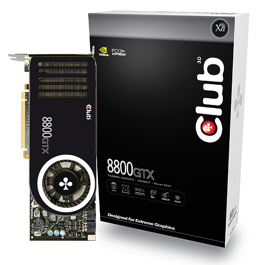 Club3D 8800GTX 768MB Heatpipe
