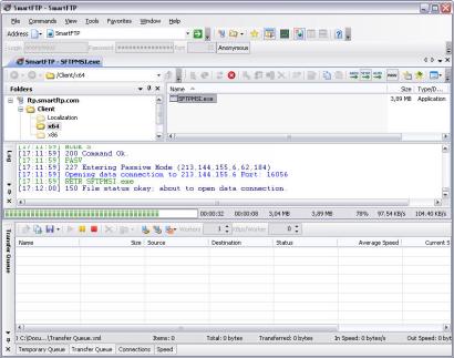 SmartFTP screenshot (410 pix)