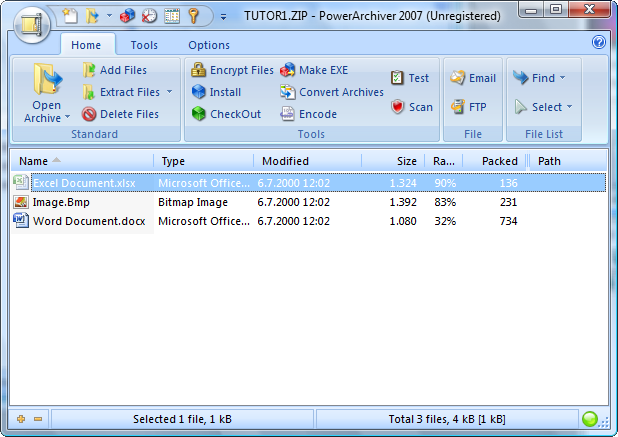 PowerArchiver 2007 screenshot