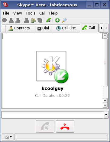 Skype for Linux screenshot