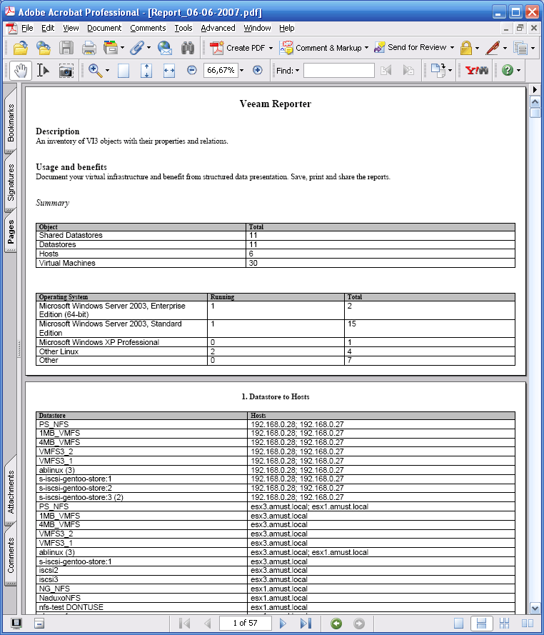 Veeam Reporter - PDF