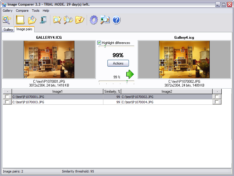 Image Comparer 3.3 screenshot