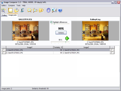 Image Comparer 3.3 screenshot (410 pix)