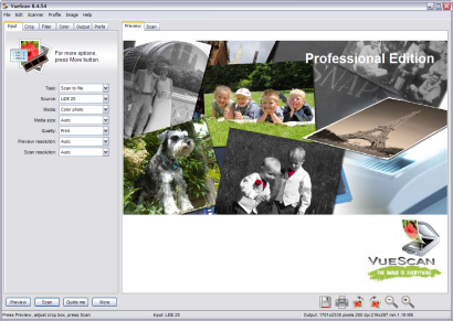 VueScan 8.4.54 screenshot (410 pix)