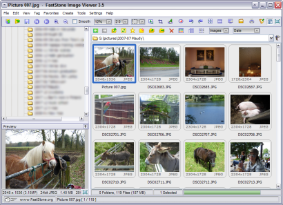 FastStone Image Viewer 3.5 screenshot (410 pix)
