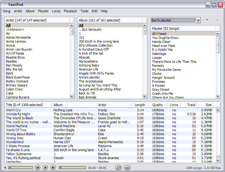 YamiPod screenshot