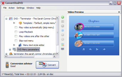 ConvertXtoDVD 3 screenshot (410 pix)