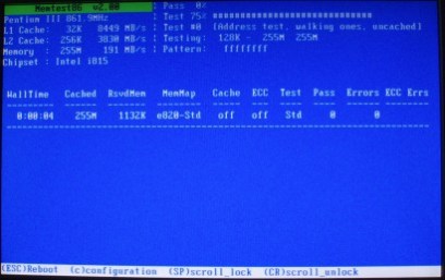 Memtest86+ 2.00 screenshot (410 pix)