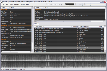 foobar2000 0.9.5.1 beta 1 screenshot (410 pix)