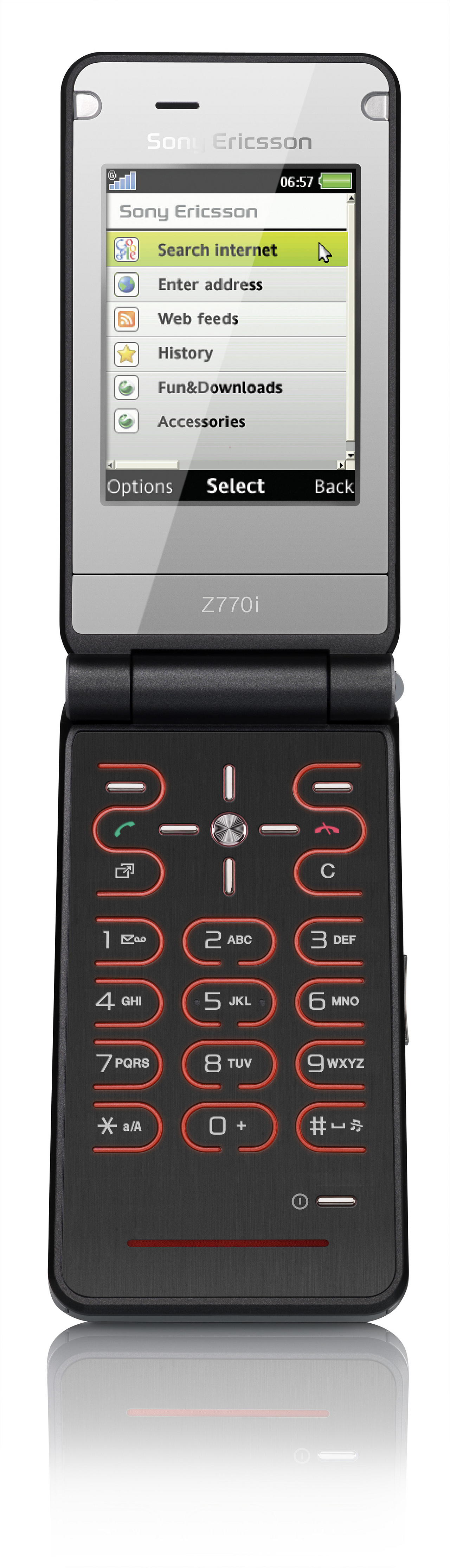 Sony Ericsson - MWC - Z770 open