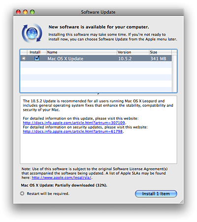 Apple Mac OS X Leopard 10.5.2