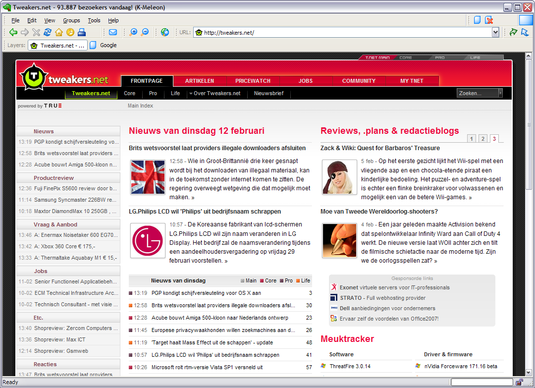 K-Meleon 1.1.4 screenshot