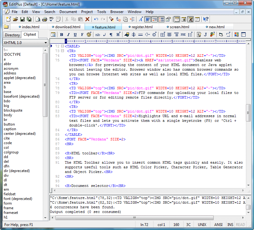 EditPlus screenshot