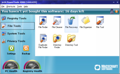 jv16 PowerTools 2008  1.8.0.435 beta 2 screenshot (410 pix)