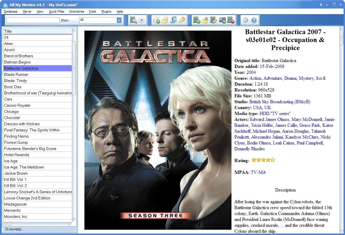 All My Movies 4.7 screenshot