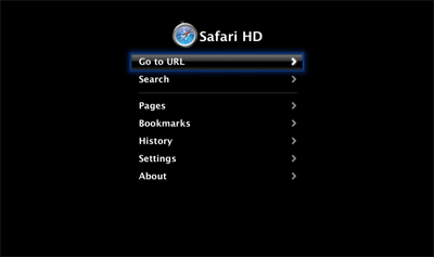 Safari HD menu