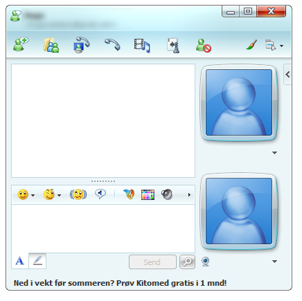Windows Live Messenger 8.5 - chatscherm
