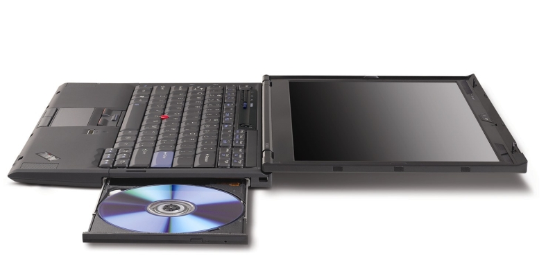 Lenovo X300 zijaanzicht