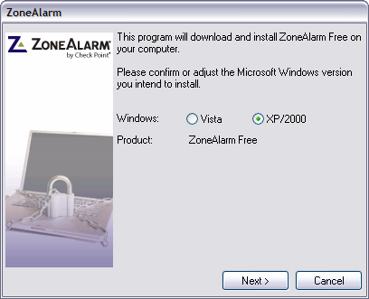 ZoneAlarm 7.1 webinstaller