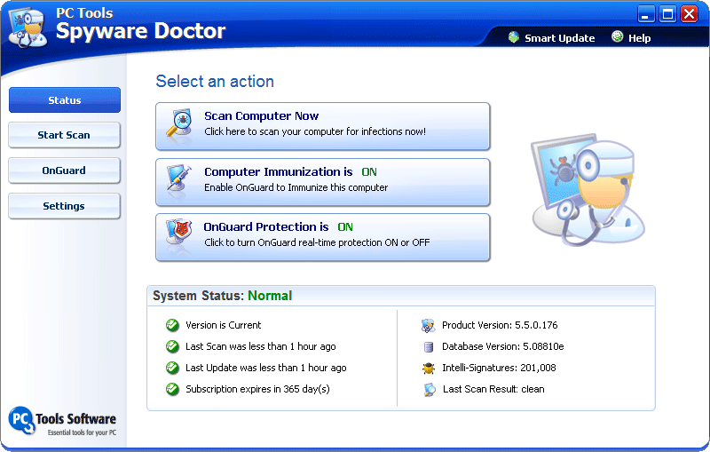 Spyware Doctor 5.5 screenshot