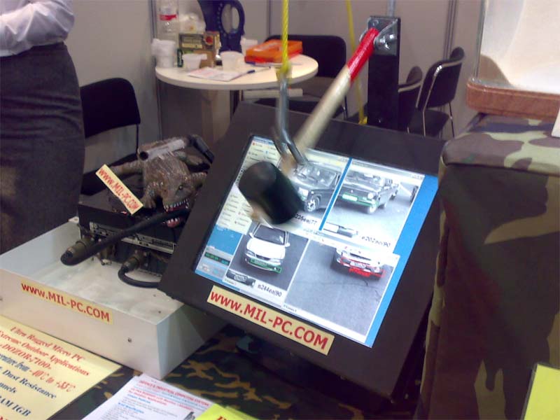 Cebit - beeldscherm-test