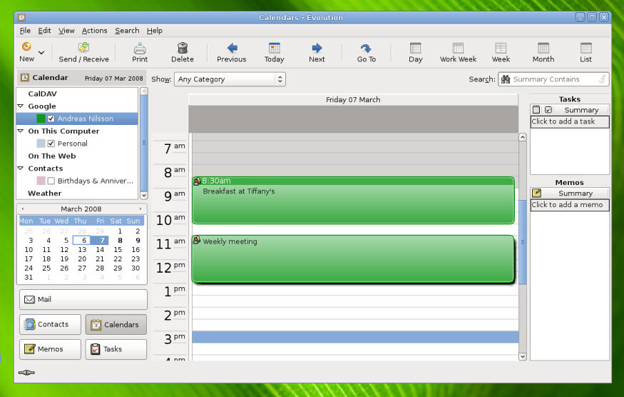 Gnome 2.22 - E-mailclient Evolution