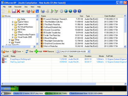 CDBurnerXP Pro screenshot (410 pix)