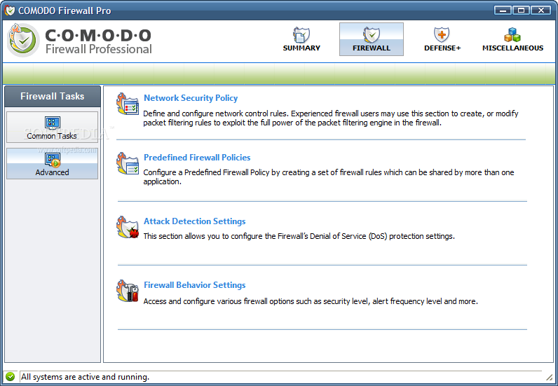 Comodo Firewall Pro 3.0 screenshot