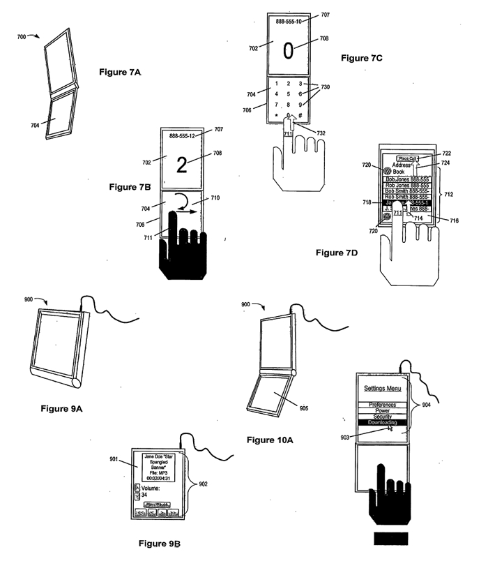 Apple patent dualsided touchscreen