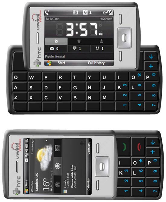 HTC slider Photoshop-render