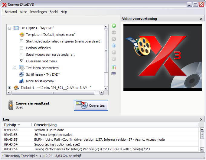 ConvertXtoDVD 3.0.0.7 screenshot