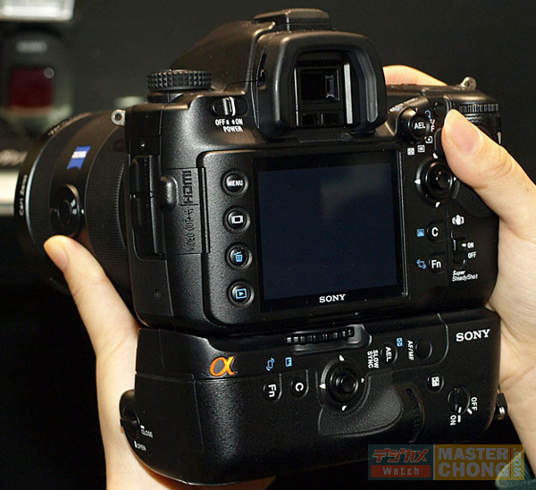 Alpha DSLR-A900 - achterkant