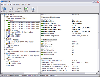 HWiNFO32 1.80 screenshot (410 pix)